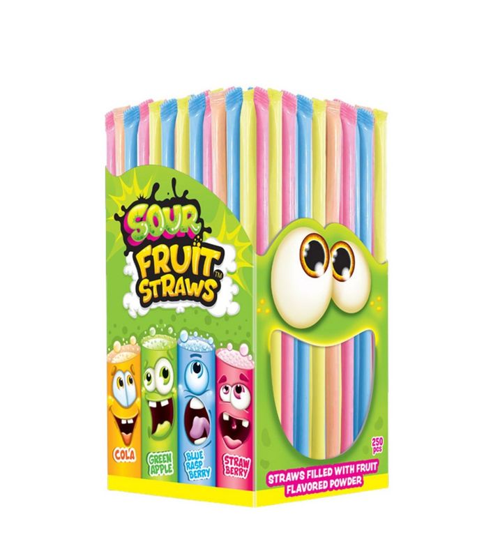 Johny bee sour fruit straws