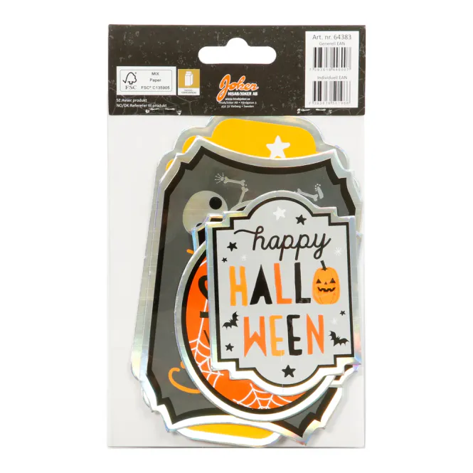 Hovedbilde HALLOWEEN BOTTLE STICKERS 5-P