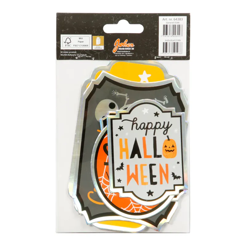 HALLOWEEN BOTTLE STICKERS 5-P