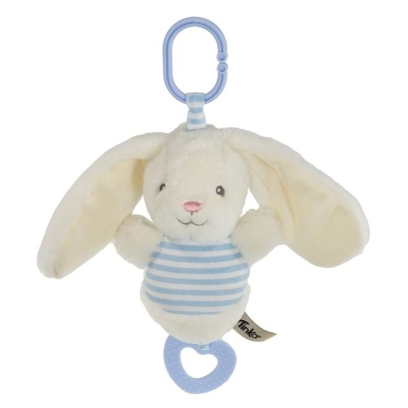 SPILLEDÅSE KANIN HVIT/BLÅ 18CM TINKA BABY